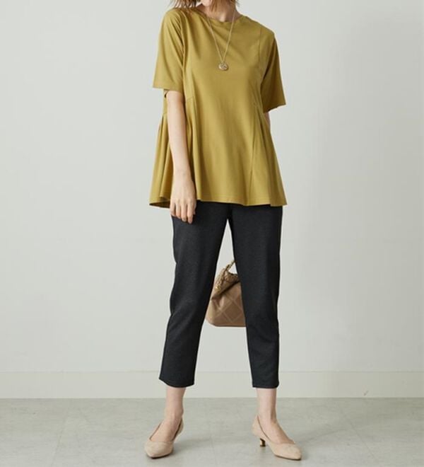 BELLUNA（ベルーナ）の「【接触冷感】ヒンヤリ速乾！かのこ素材レギンスパンツ（スパッツ・レギンス）」｜詳細画像