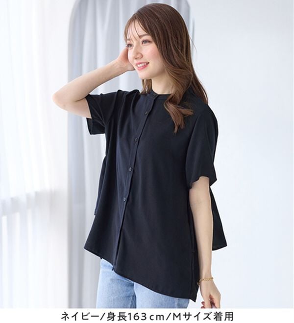 alotta（アロッタ）の「【イージーケア】バックフリルデザインブラウス（ブラウス）」｜詳細画像