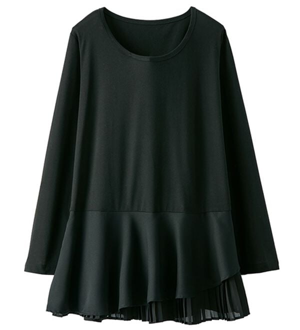 BELLUNA（ベルーナ）の「配色カーデチュニックアンサンブル（アンサンブル）」｜詳細画像