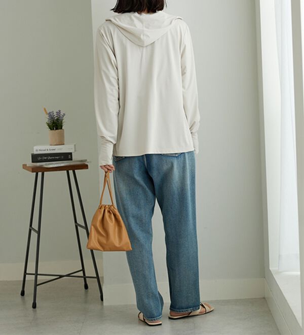 BELLUNA（ベルーナ）の「【接触冷感/UV対策/軽量】ヒンヤリ＆UV対策軽量パーカー（パーカー）」｜詳細画像