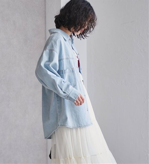 RANAN（ラナン）の「デニム素材オーバーサイズジャケット（その他ジャケット）」｜詳細画像