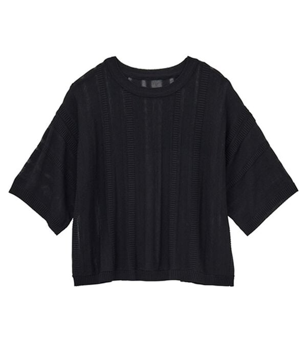 GeeRA（ジーラ）の「ジャカードストライプシアーニット（ニット・セーター）」｜詳細画像