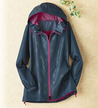 BELLUNA（ベルーナ）の「ポーチ付はっ水裏メッシュプリントパーカー（ブルゾン）」