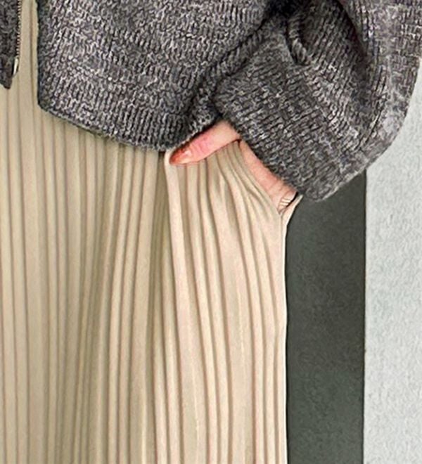 GeeRA（ジーラ）の「セルフカットプリーツナロースカート（ロングスカート）」｜詳細画像