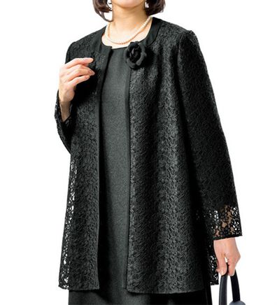 ルフラン（ルフラン）の「フォーマルレースジャケット（ブラックフォーマル（喪服・礼服））」