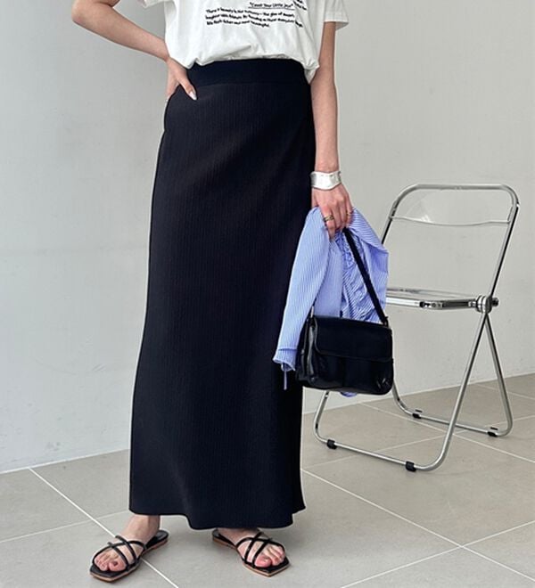 GeeRA（ジーラ）の「セルフカット美脚魅せタイトスカート（ロングスカート）」｜詳細画像