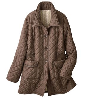 ルフラン（ルフラン）の「キルト中わたコート＜カイサル＞（ロングコート）」｜ブラウン