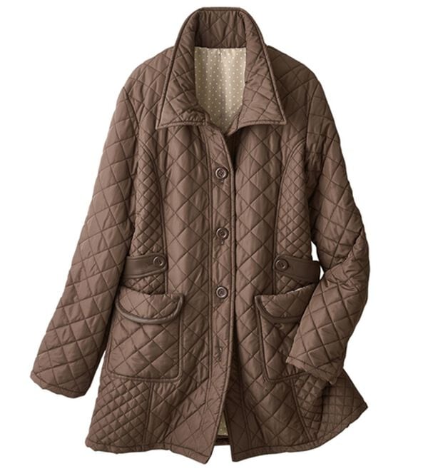 ルフラン（ルフラン）の「キルト中わたコート＜カイサル＞（ロングコート）」｜ブラウン