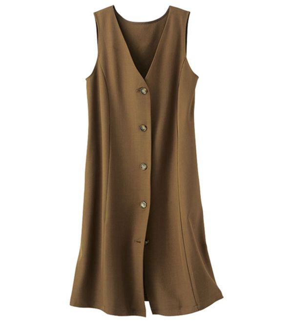 BELLUNA（ベルーナ）の「シワになりにくい！ウーリッシュ素材２ＷＡＹジャンパースカート（その他ワンピース）」｜詳細画像