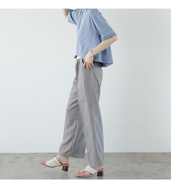 GeeRA（ジーラ）の「２ＷＡＹハイウエストスラックスパンツ（フルレングスパンツ）」｜詳細画像