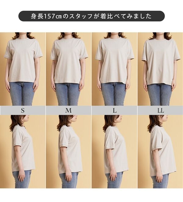 BELLUNA（ベルーナ）の「綿１００％大人顔サマ見えＴシャツ（Tシャツ）」｜詳細画像