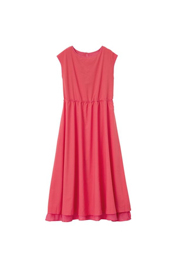 RANAN（ラナン）の「ひんやり！シャーリング風デザインロングワンピース（ロングワンピース）」｜詳細画像