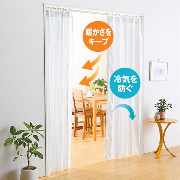 「エコファイン使用　断熱保温アコーディオンカーテン（レースカーテン）」｜詳細画像