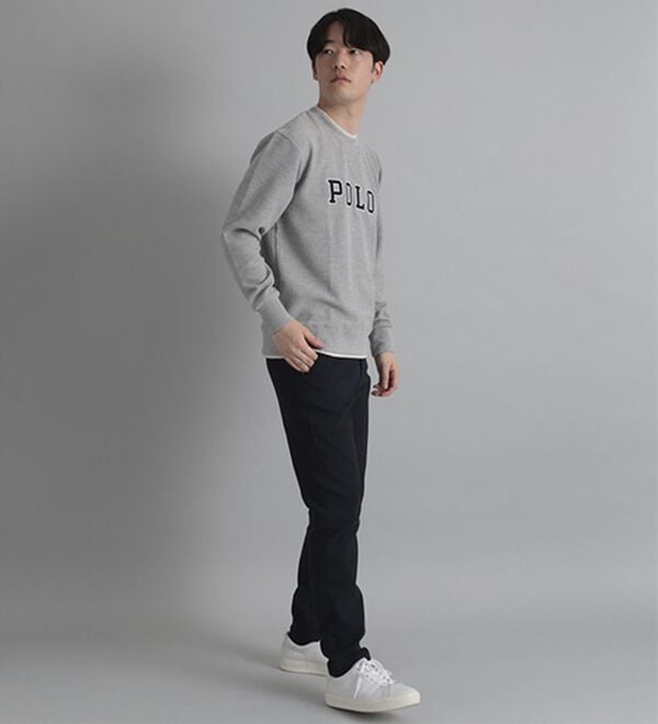 「【２本組】＜ポロ・ビーシーエス＞紳士の１６０％ストレッチチノパンツ（メンズフルレングスパンツ）」｜詳細画像