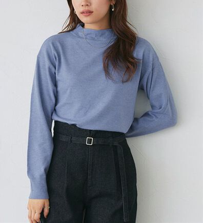 Pierrot（ピエロ）の「ハイネックシンプルニット（ニット・セーター）」