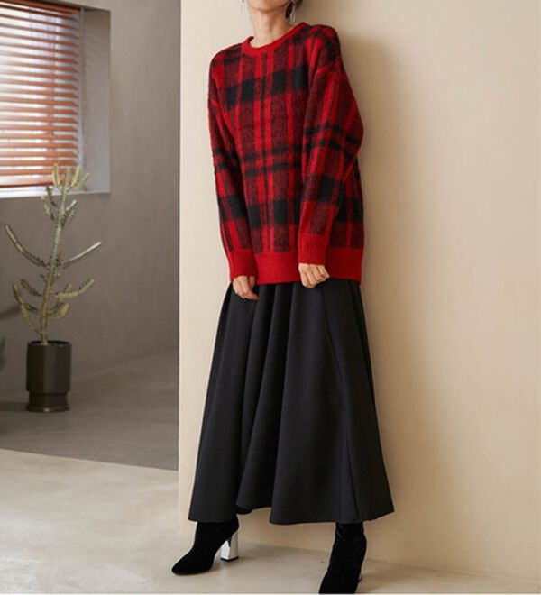 RANAN（ラナン）の「フレアーシルエットハイウエストスカート（ロングスカート）」｜詳細画像