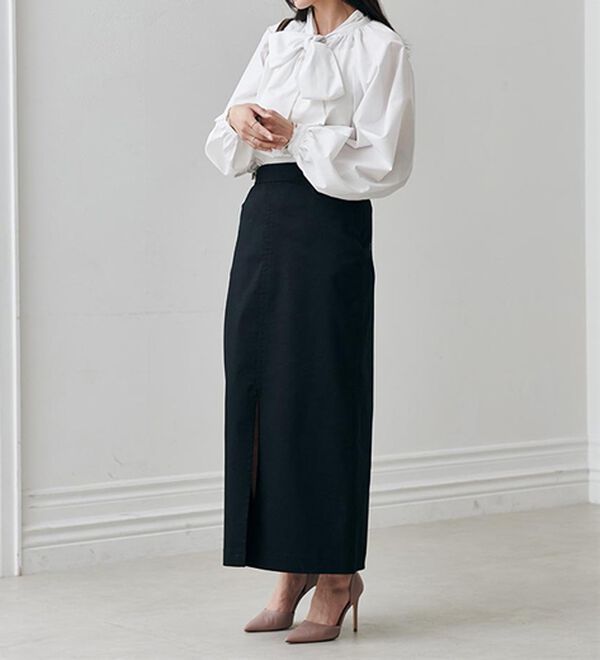 RANAN（ラナン）の「ボリュームボウタイブラウス（ブラウス）」｜詳細画像