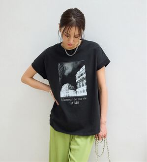 BELLUNA（ベルーナ）の「ひんやリッチコットン大人のゆったりドルマンＴシャツ（カットソー）」｜黒