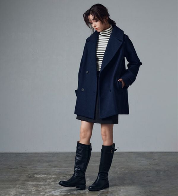 Pierrot（ピエロ）の「【選べるネック】もっちり袖パールニット（ニット・セーター）」｜詳細画像