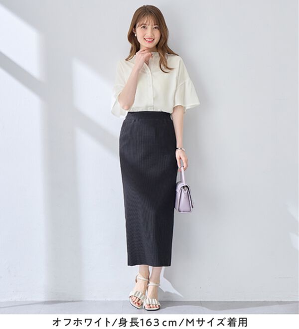 alotta（アロッタ）の「バンドカラーフレアー袖ブラウス（ブラウス）」｜詳細画像