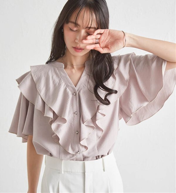 RANAN（ラナン）の「ラッフルフリルブラウス（ブラウス）」｜詳細画像