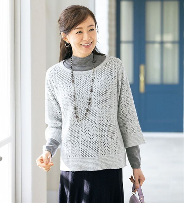 ルフラン（ルフラン）の「【２色組】重ねてお洒落♪パッチワーク調ベスト（ベスト）」｜詳細画像