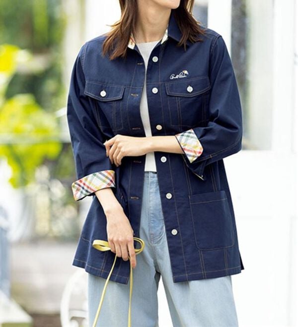 ルフラン（ルフラン）の「【ＡＰ】パナマ織ロングブルゾン（ブルゾン）」｜詳細画像