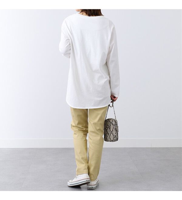 BELLUNA（ベルーナ）の「ホワイトヤーンストレッチカラーパンツ（フルレングスパンツ）」｜詳細画像