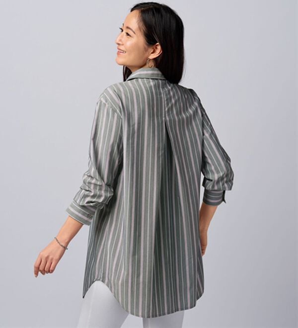 BELLUNA（ベルーナ）の「＜ＳＯＬＯＴＥＸ（Ｒ）＞ストレッチビッグシャツ（シャツ）」｜詳細画像