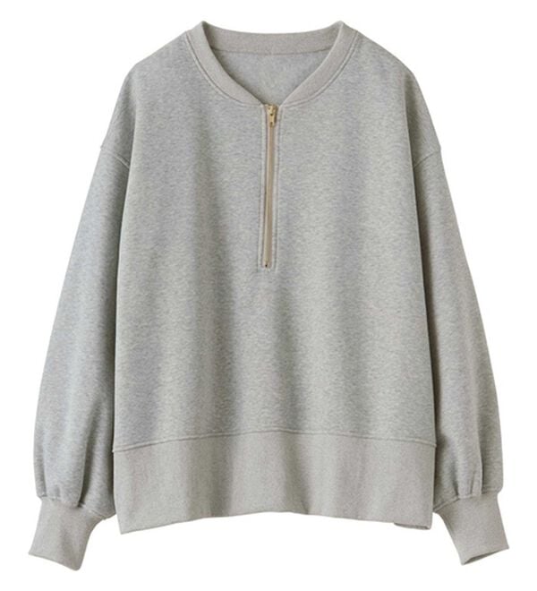 GeeRA（ジーラ）の「【ラク&times;きれい】ハーフジップ裏起毛スウェット（トレーナー・スウェット）」｜詳細画像