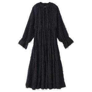 RANAN（ラナン）の「フェアリージャカードワンピース（その他ワンピース）」｜ブラック