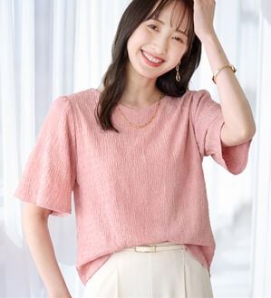 alotta（アロッタ）の「ぽこぽこ映え！フレア袖トップス（カットソー）」｜詳細画像