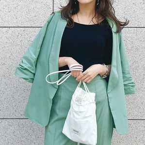 RANAN（ラナン）の「麻調カジュアルセットアップ（パンツスーツ）」｜詳細画像