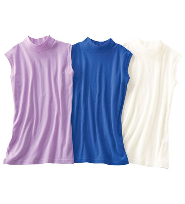 LAVIENNE（ラヴィエンヌ）の「【６色組】綿１００％着回し最適ハイネック（肌着・インナーウェア）」｜詳細画像