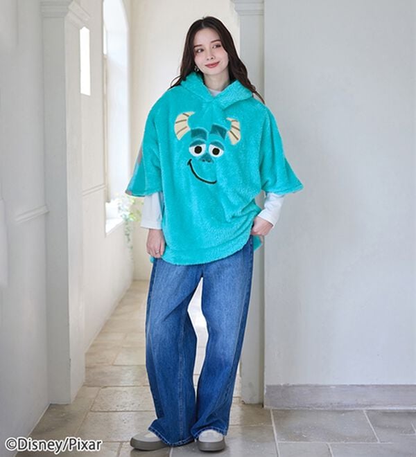 BELLUNA（ベルーナ）の「＜Ｄｉｓｎｅｙ＞【モンスターズ・インク（サリー）】両面ボアポンチョ（パジャマ・ルームウェア）」｜詳細画像