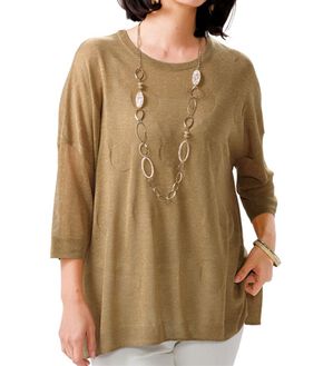 ルフラン（ルフラン）の「麻入りドットジャカードニット（ニット・セーター）」｜詳細画像