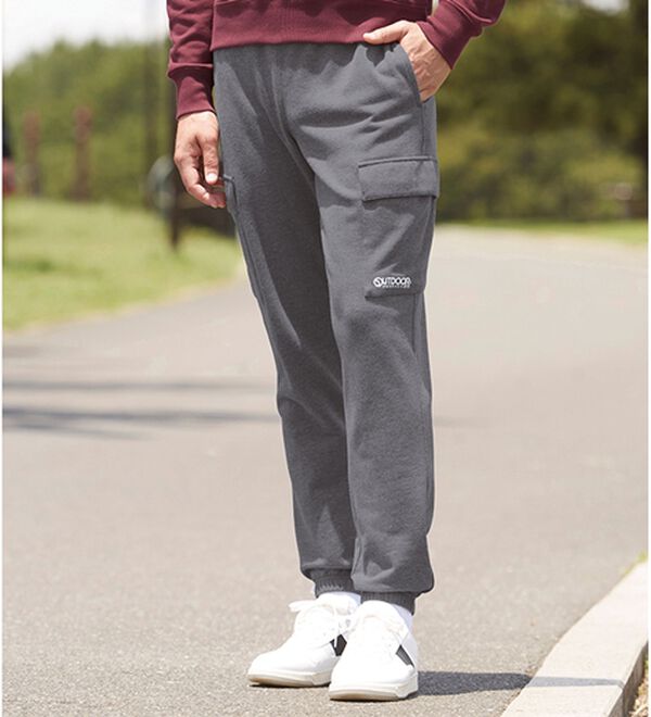 「＜アウトドアプロダクツ＞ブランドデザインハーフジップ・カーゴパンツ（メンズトレーナー）」｜詳細画像