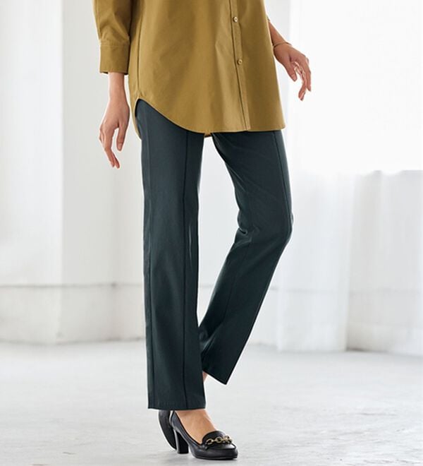 BELLUNA（ベルーナ）の「ウルトラ美脚ストレッチ多機能パンツ（フルレングスパンツ）」｜グレー