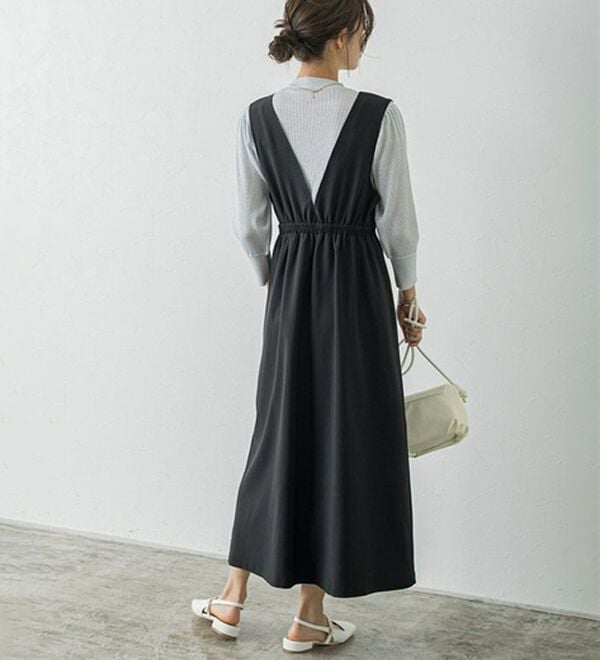 Pierrot（ピエロ）の「ウエストマークジャンパースカート（ジャンパースカート）」｜詳細画像