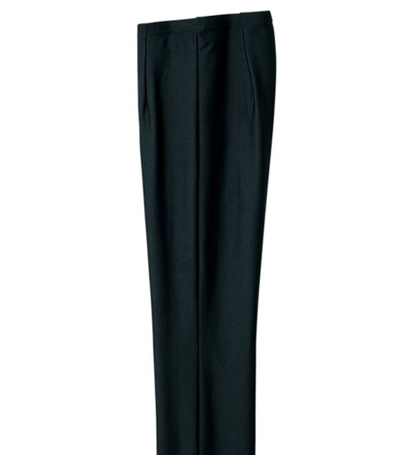 ルフラン（ルフラン）の「日本製すっきりチュニックパンツ（フルレングスパンツ）」｜黒