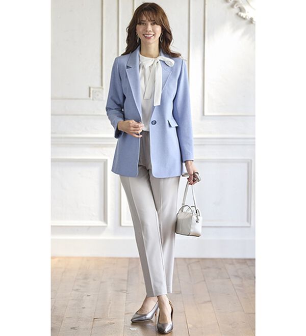 BELLUNA（ベルーナ）の「＜楽スタフィット＞シリーズ（ジャケット・パンツ・ベスト）（フルレングスパンツ）」｜詳細画像