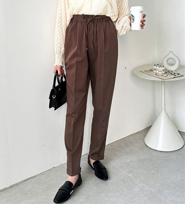 GeeRA（ジーラ）の「美脚とろみタックパンツ（フルレングスパンツ）」｜詳細画像