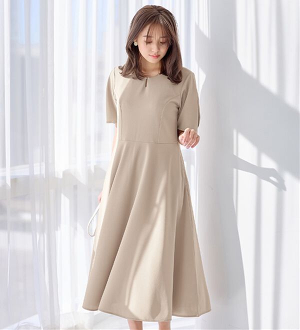 alotta（アロッタ）の「【4つの機能付】タック袖Ａラインワンピース（その他ワンピース）」｜詳細画像