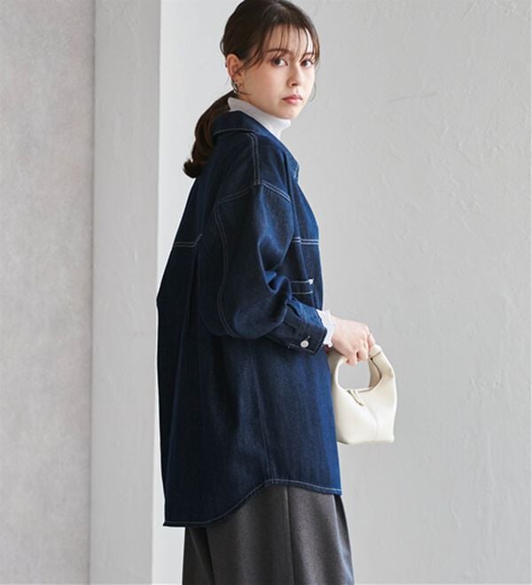 RANAN（ラナン）の「デニム素材オーバーサイズジャケット（その他ジャケット）」｜詳細画像