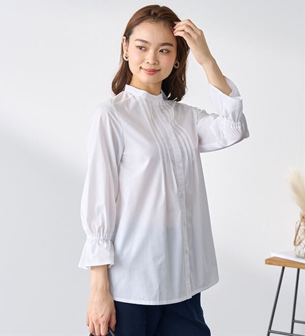 BELLUNA（ベルーナ）の「綿混素材春色ブラウス（ブラウス）」｜詳細画像