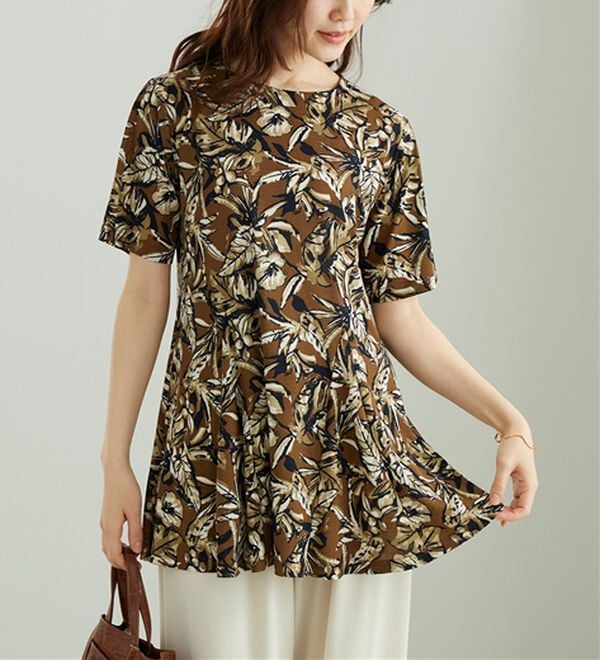 BELLUNA（ベルーナ）の「冷感フレアーシルエットチュニック（チュニック）」｜詳細画像