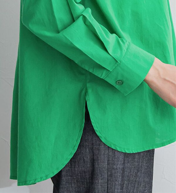 Pierrot（ピエロ）の「綿１００％オーバーサイズシャツ（シャツ）」｜詳細画像