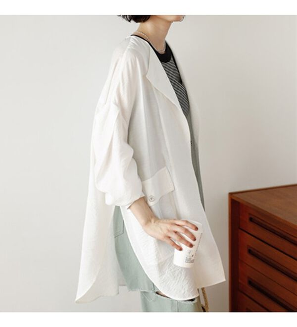 GeeRA（ジーラ）の「ビッグシルエットシャツジャケット（シャツ）」｜詳細画像