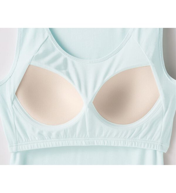「【Ｓｉｌｋｙ　Ｆｉｔ】カップ付タンク（ブラトップ・カップ付きインナー）」｜詳細画像