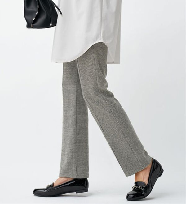 BELLUNA（ベルーナ）の「＜日本製＞毛玉になりにくいウール入りストレートパンツ（フルレングスパンツ）」｜詳細画像